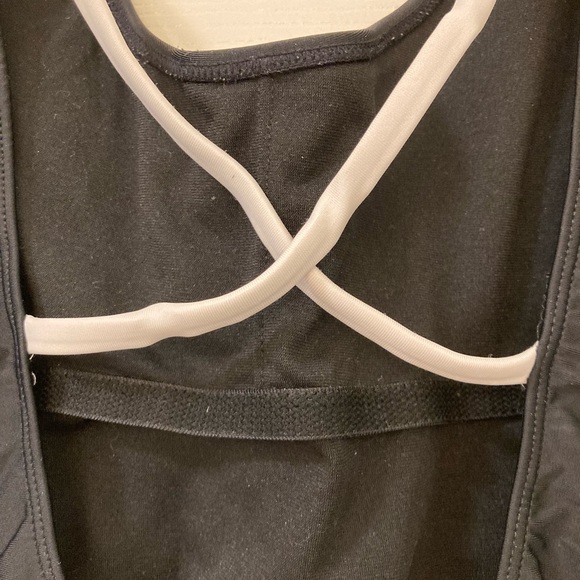 Black Double Palm Tree One Piece Swimsuit size Large - Picture 3 of 7